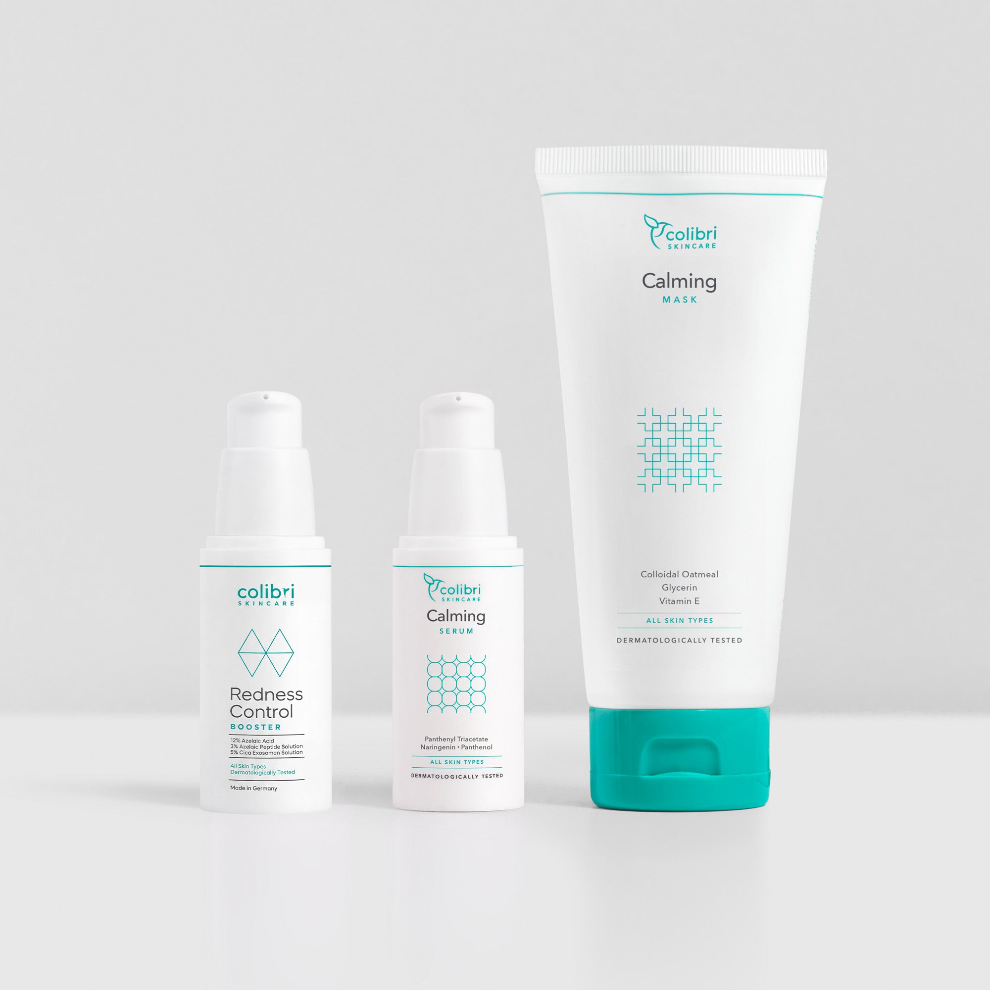 Anti Rötungen Set mit Redness Control Booster, Calming Serum und Calming Mask